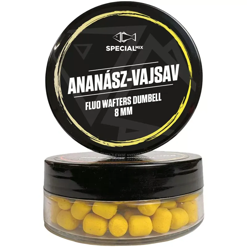 Bestseller Speciál mix Fluo Wafters Dumbell 8 mm Ananász-vajsav 20 g -