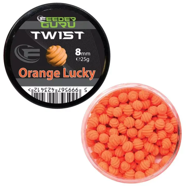 Premium Timár Mix Feeder Guru Twist 8mm 25g Orange Lucky - Fishingla