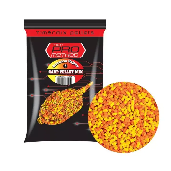 Lage Kosten Timár Mix Pro Method Carp Pellet 800g 1,5mm Ananász-Vajsav -