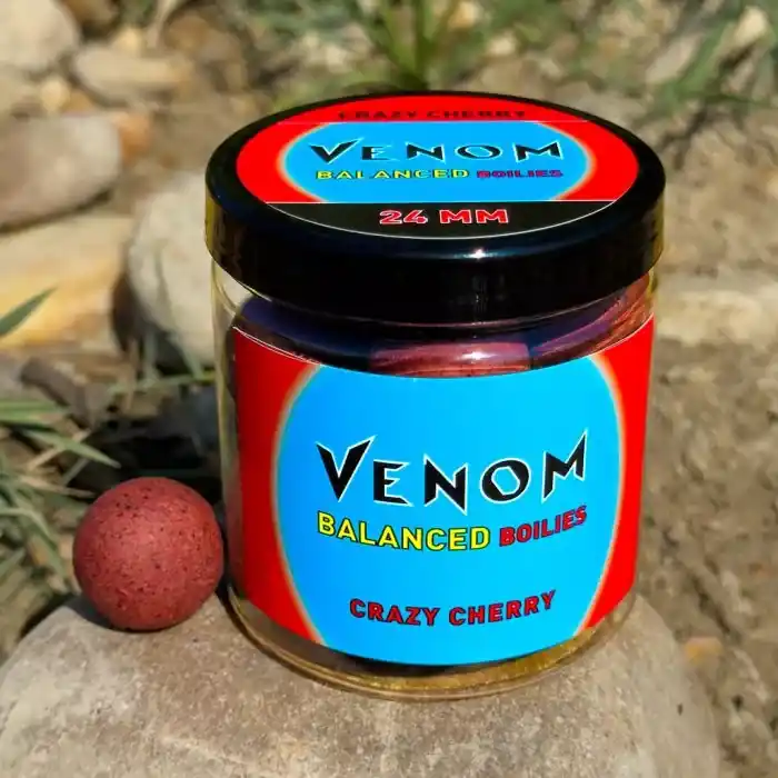 VENOM BALANCED BOILIES CRAZY CHERRY 24 MM 150gr - Fishinglan Koopje