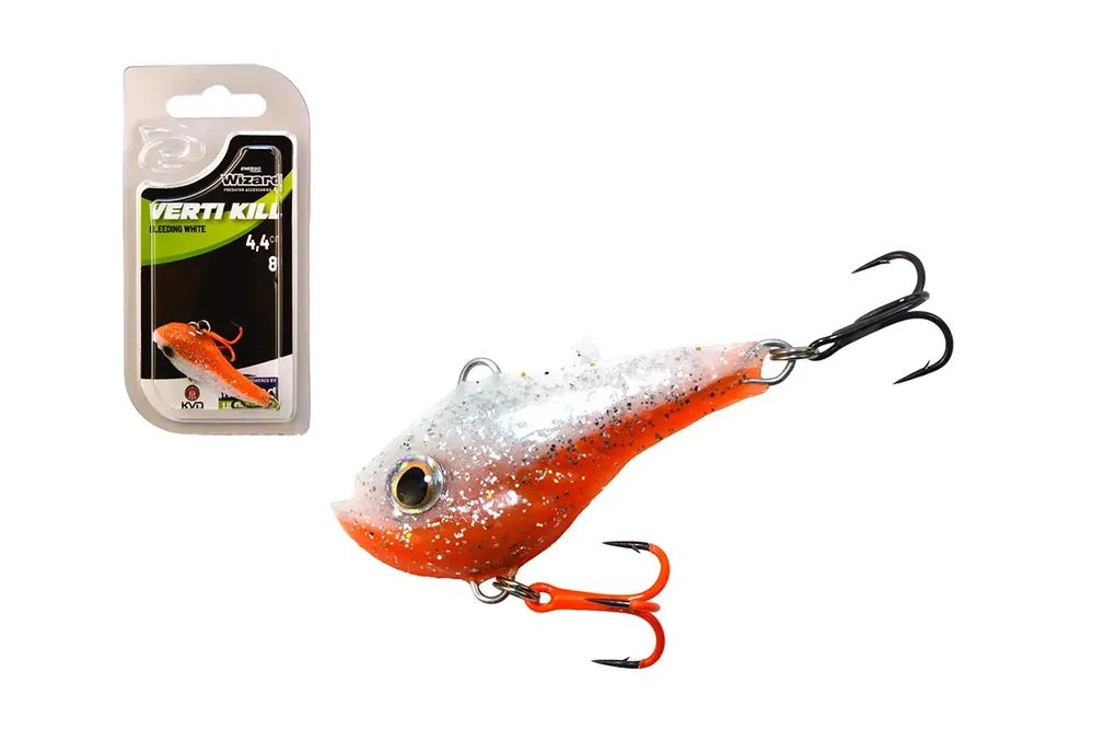 WIZARD STRIKE+VERTI KILL 8 G 4,4 CM BLEEDING WHITE - Fishing Hete Deal