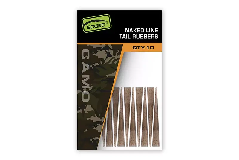 Edges Camo Naked Line Tail Rubbers 10pcs Premium