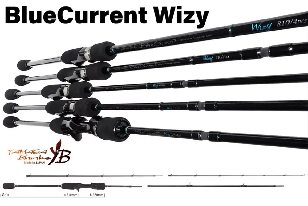 Koop Online YAMAGA BLUE CURRENT WIZY 72B BAITCAST 2.18m 2-21gr 4 Részes