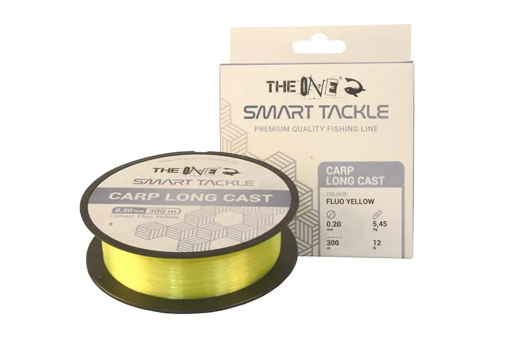 THE ONE CARP LONG CAST FLUO YELLOW 300M 0.20MM 5,45KG 12LB - Populair