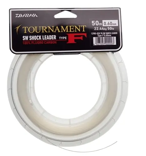 DAIWA Tournament S.W. Shockleader Fluoro 50m 1.00mm 54.9kg 120.0lbs Must-Have
