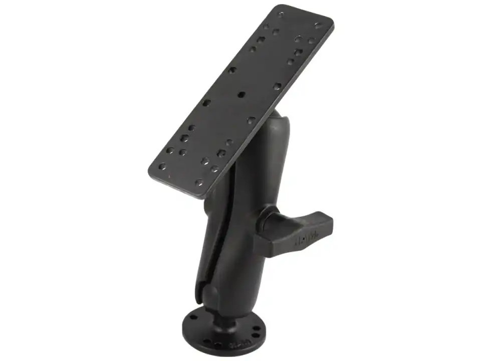 RAM® C-típusú (1,5-os) tartószerkezet 16x5 cm-es tartóval és kör alakú talppal Bestseller