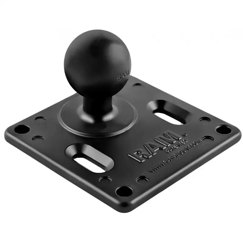 Superprijs RAM® 75x75mm négyzetes tartó VESA rögzítési lyukakkal és 1,5-es golyóval