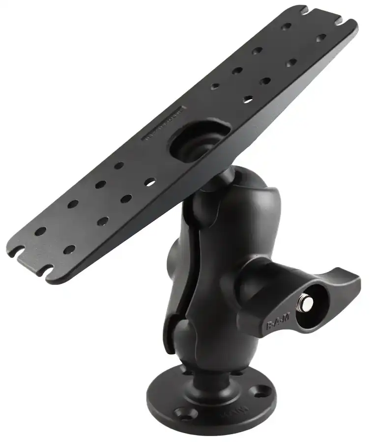 Nieuw RAM® D-méretű (2,25-os) tartó rendszer 11x3-os téglalap alakú lemezzel és 3,68-os kör alakú talppal
