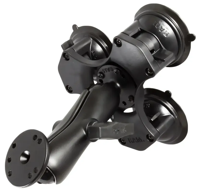 RAM® Twist-Lock™ 3x-os központosított vákuumos rögzítő bázis AMPS kör talppal Tijdelijk Beschikbaar