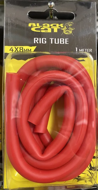 Tijdelijk Beschikbaar BLACK CAT 1,00m Black Cat Rig Tube red - piros 1pcs 4x8mm
