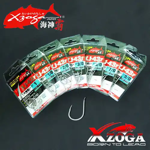 XZOGA Horog 3D FLATTED STEEL - XJ-43F 7/0 - 9/0 Actieprijs