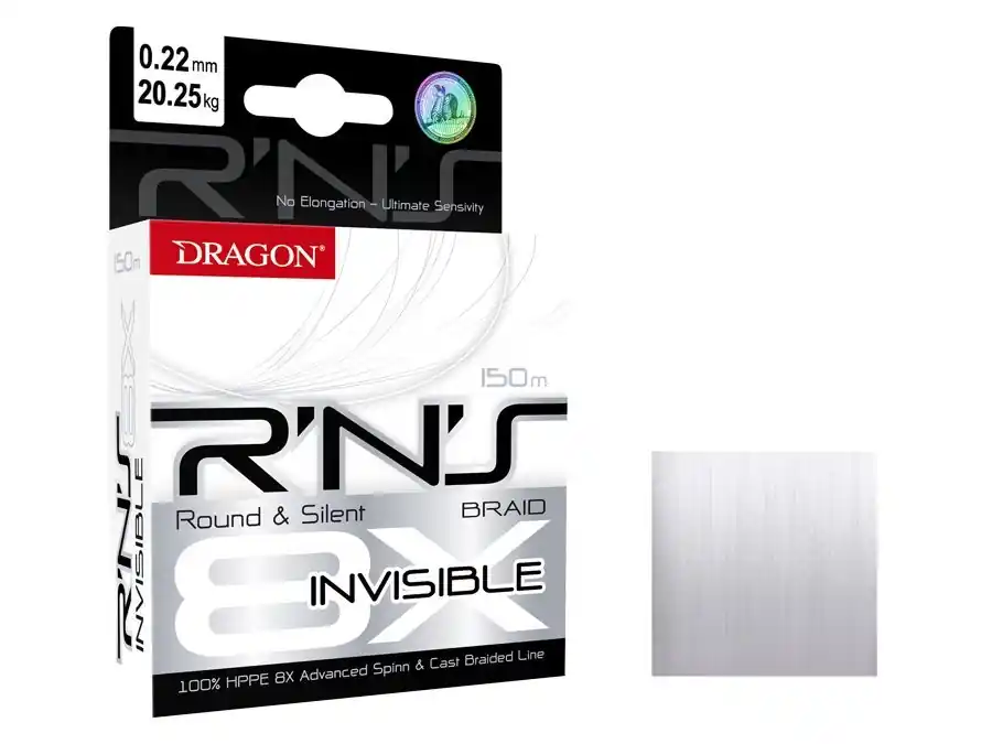 Finale Uitverkoop DRAGON Braided 8X R’N’S Spinn Invisible Round & Silent 150m 0.08mm 5.9kg