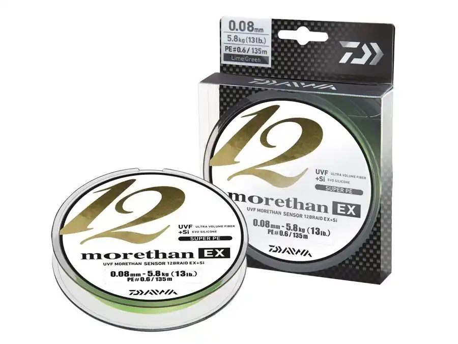 Daiwa MORETHAN 12 BRAID EX+SI 135m 0.14mm 12.2kg Nu Kopen