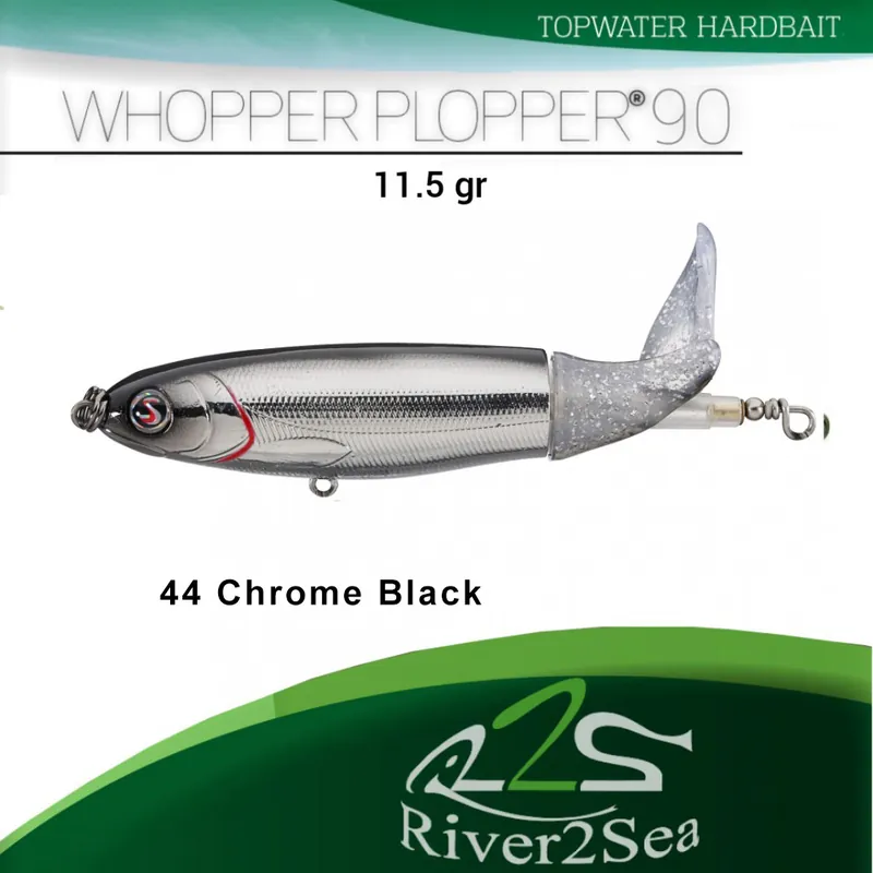 River2Sea Whopper Plopper 90 - Color 44 ChromeBlack Weekendaanbieding