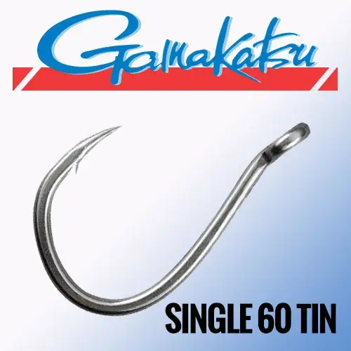 Superprijs Gamakatsu SINGLE 60 Hooks TIN