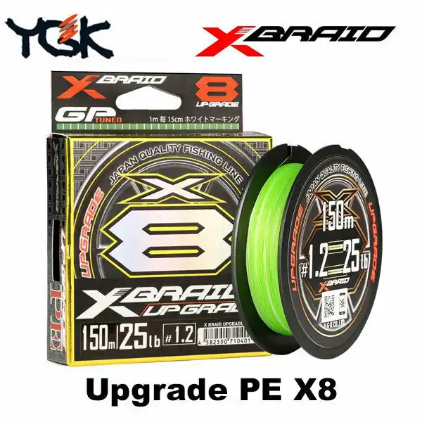 Snelle Levering YGK X-Braid Upgrade PE X8 0.8 14lb 150m