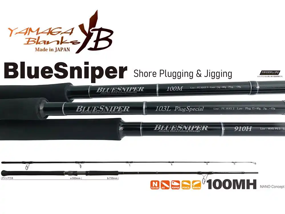 Direct Verzonden BLUE SNIPER 100MH NANO 3.07m 120gr