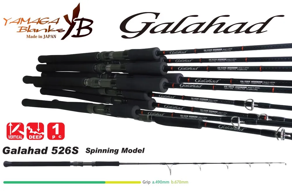 Betrouwbaar GALAHAD 526B BAIT CAST 1.585m Jig Max 350gr