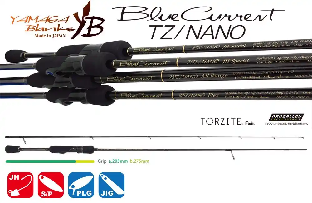 Alleen Vandaag BLUE CURRENT 67TZ NANO 2.02m 5gr Fuji Titanum Torzite