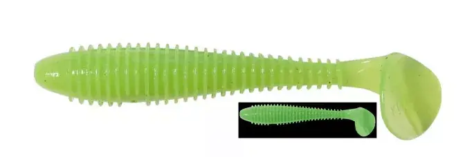 Keitech Swing Impact FAT 3,3" / 026 - Clear Chartreuse Dagaanbieding