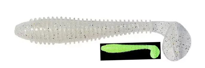 Hete Deal Keitech Swing Impact FAT 3,3" / 370 - Clear Silver Glo