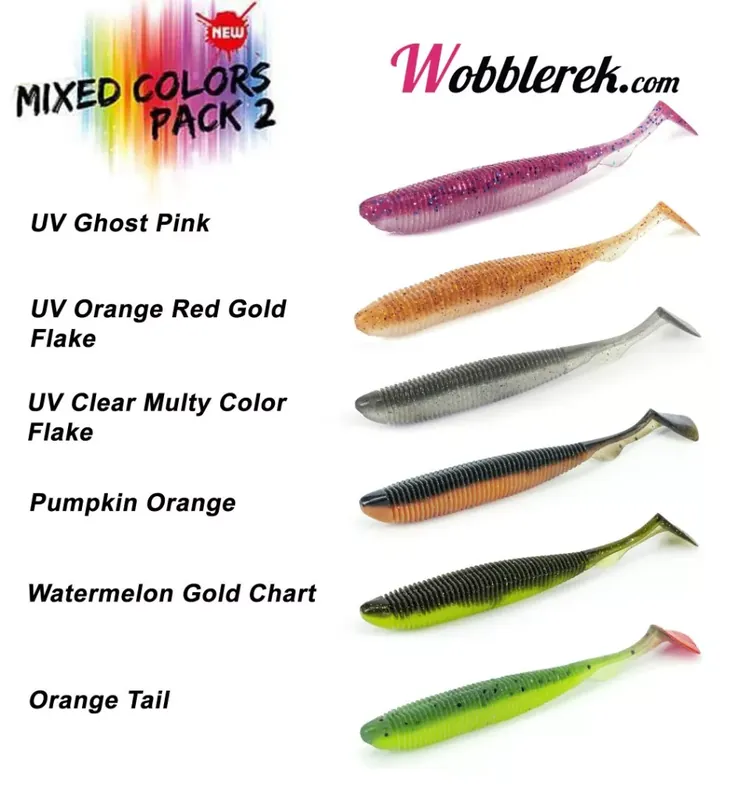 Express Levering Molix RA Shad 3.8" / MP2 - Mixed Pack gumihal