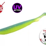 Seizoensaanbieding Molix RA Shad 3.8" / 686 - UV Electric Blue Chart gumi