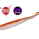 Uitverkoop Molix RA Shad 3.8" / 648 - UV Orange White gumihal