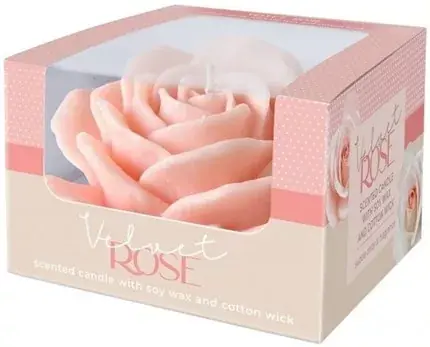Gyertya - velvet rose 120x70mm boxban sb525 Alleen Vandaag
