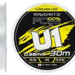 Favorite U1 FC 0,66 mm/26,87 kg (30m) fluorocarbon zsinór Gereduceerde Prijs