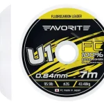 Favorite U1 FC 0,84 mm/43,48 kg (7m) fluorocarbon zsinór Veilige Betaling