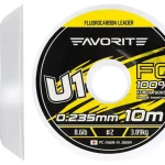 Bestseller Favorite U1 FC 0,235 mm/3,89 kg (10m) fluorocarbon zsinór