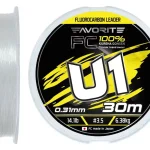 Nieuw Favorite U1 FC 0,31 mm/6,38 kg (30m) fluorocarbon zsinór