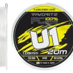 Veilige Betaling Favorite U1 FC 1,05 mm/60,62 kg (20m) fluorocarbon zsinór