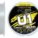 Favorite U1 FC 0,26 mm/4,58 kg (30m) fluorocarbon zsinór Nieuw