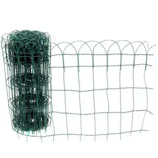 Populair Metalex párizsi drótkerítés, műanyag, zöld, félmerev, 65 cm
