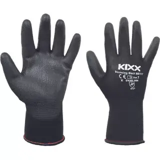 Beperkt Aanbod BOUNCING BLACK kesztyű nylon fekete 11 méret