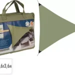 Laatste Versie Napvitorla - 3,6x3,6x3,6m - Zöld - Háromszög alakú (C4640063