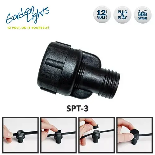 Fabrieksprijs garden lights csavaros kábelcsatlakozó spt 3
