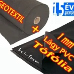 Op = Op pontec lágy pvc tófólia 1 mm geotextil együtt ár m2