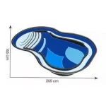 Beperkt Aanbod tavacska kész tómeder lobelia sv 1250l 165cmx255cmx60cm ubbi