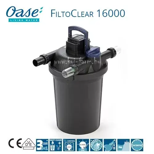 Actieprijs oase filtoclear 16000 nyomásszűrő uvc előtisztítóval