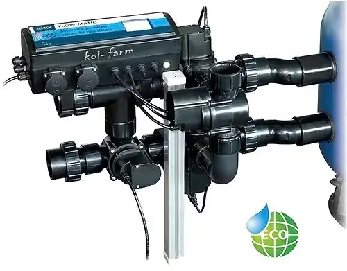 x clear flow matic automatic backwash system for beadfilters Weekendaanbieding