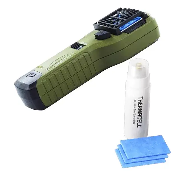 Weekendaanbieding thermacell szúnyogriasztó készülék olivzöld mr 300g
