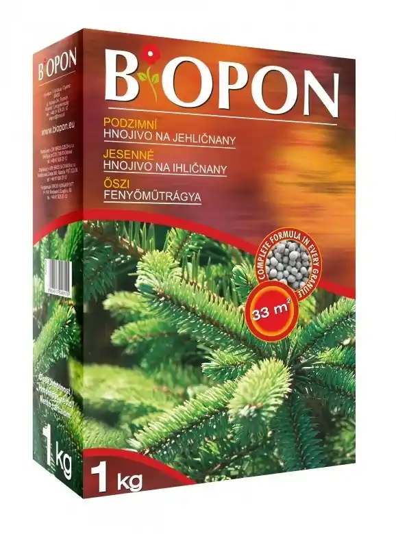 biopon őszi tűlevelűek növénytáp 1kg Lage Kosten