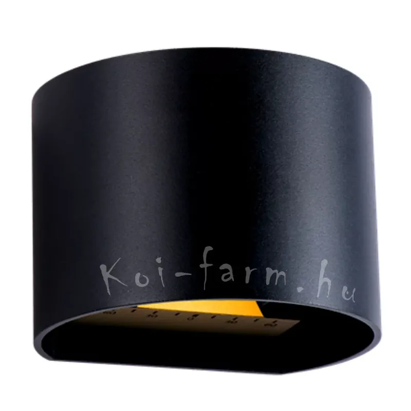 Laatste Versie garden lights goura fekete fali lámpa