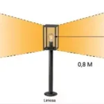 Populair garden lights limosa 70 fekete oszlop lámpa