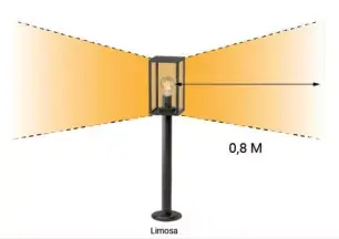 Populair garden lights limosa 70 fekete oszlop lámpa
