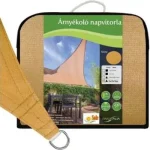 napvitorla háromszög homok polyethylén 230g m2 Betrouwbaar