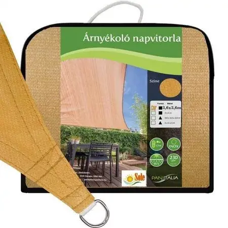 Hoge Kwaliteit napvitorla négyzet homok polyethylén 230g m2